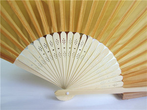 Abanico Plegable de Seda de Bambú de Colores, Abanico de Mano Chino para Boda con Bolsa de Organza 21x38cm para Bodas y Eventos de Conciertos - Product Image 5