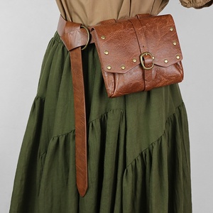 Borsa da Cintura in Pelle PU con Rivetti Medievali, Marsupio Vintage Rinascimentale da Pirata Mercenario LARP, Sacchetto Portaoggetti Staccabile - Product Image 5