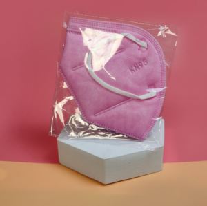 Masques pliables KN95 blancs, respirateurs emballés individuellement avec attaches élastiques - Product Image 1