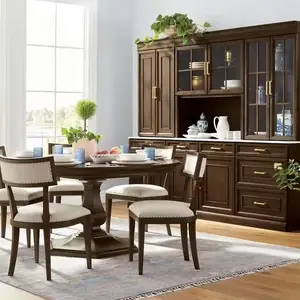Juego de mesa y sillas de comedor, restaurante moderno de lujo, muebles para el hogar, juego de mesa de comedor