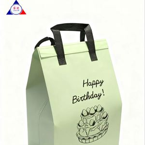 Sac personnalisable en PP non tissé épaissi et recyclable, avec feuille d'aluminium, isolant thermique, scellé en caoutchouc, imperméable et résistant à l'huile, couleur sur mesure - Product Image 1