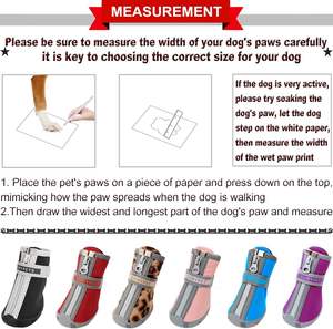 Scarpe impermeabili regolabili per animali domestici classici e di lusso in lattice stivali per cani e gatti per l'estate invernale che cammina facendo escursioni all'aperto - Product Image 5