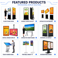 Pantalla Táctil Interactiva Vertical de 43, 49 y 55 Pulgadas para Interiores, Reproductor 4K, Señalización Digital LCD para Publicidad y Orientación