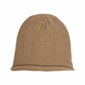 Gorro de Lana 100% Pura para Mujer, Tejido, con Protección para las Orejas, Color Sólido, para Cabezas Grandes, para Invierno, para Exteriores - Product Image 5