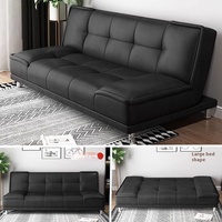 Nuevo Modelo 2025, Sofá Cama de Madera Maciza de Doble Uso, Estilo Japonés, Plegable para Espacios Pequeños, para Apartamentos, Dormitorios, Casas de Alquiler