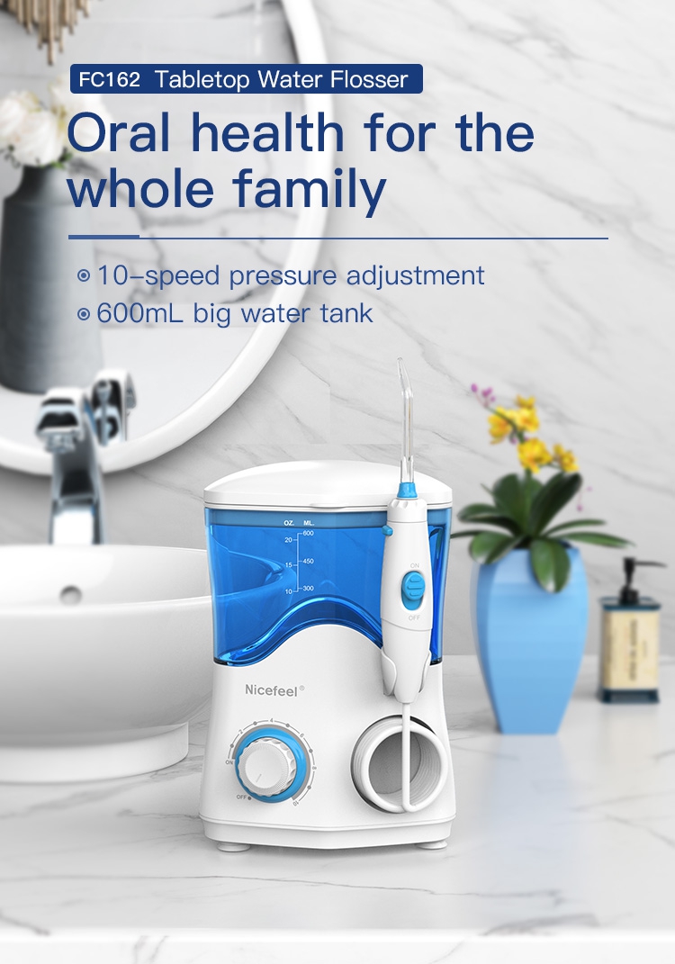 Nicefeel FC162 Electric Flosser Dental Oral Irrigator Teeth Cleaner 600ml for Teeth Whitening