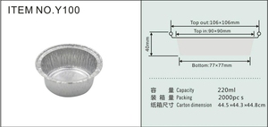 220Ml Mini Bánh Nhôm Lá Khuôn Khay Cúpcake Lót Dùng Một Lần Nhỏ Nướng Bánh Tút Container Hộp Cho Muffin Trứng Bánh Tart Bánh - Product Image 6