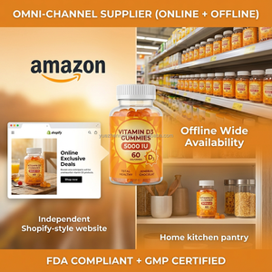 Gomitas de Vitamina D3 K2 Sin Azúcar OEM, Multivitamínico para Niños y Adultos, Refuerzo Inmunológico, Forma de Oso - Product Image 2