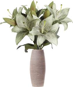 زهور النحل الصناعية GM الزهور الرمادية الكلاسيكية حرير النحل ديكور المنزل ديكور الزينة الداخلية زهور النمر النحل ديكور الترتيب - Product Image 2