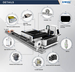 Gweike Laser 2kw 3kw 3015 Vezel Snijmachine Metaalplaat En Pijp Snijplaat En Buis Roestvrij Staal Koolstof - Product Image 6