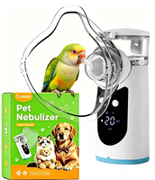 Nebulizer Portabel Veteriner Rumah Tangga Langsung dari Pabrik untuk Kucing & Anjing, Pereda Batuk & Dahak, Alat Diagnostik Hewan Peliharaan Genggam Berjaring