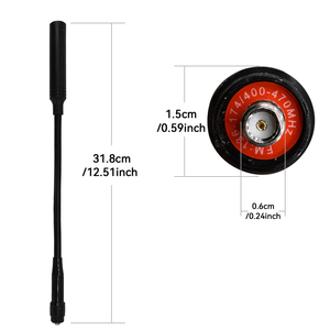 Antena de Radio Portátil Gooseneck 144/430MHz 3dBi UHF/VHF con Conector SMA-Hembra para Radios Portátiles, Uso en Hoteles, Edificios y Exteriores - Product Image 2