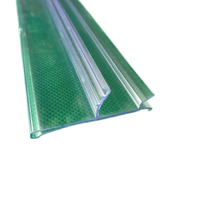 Tiras de datos de etiquetas de canal de precio de estante de PVC de plástico transparente personalizado para estante