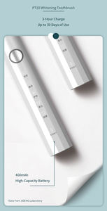 Brosse à dents électrique sonique utilisant des mouvements soniques pour le nettoyage et dotée d'une batterie longue durée - Product Image 6