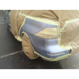 Car Auto Spraying Painting Brown <strong>Masking</strong> Film Pre Kraft <strong>Paper</strong> for Automotive - Product Image 3