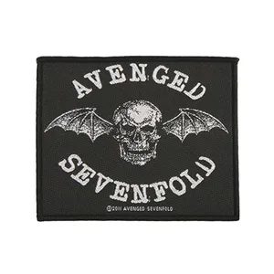 Avenged Sevenfold Death Bat Logo Patch Band Metal Fan Geweven Label Patch Naaien Applique