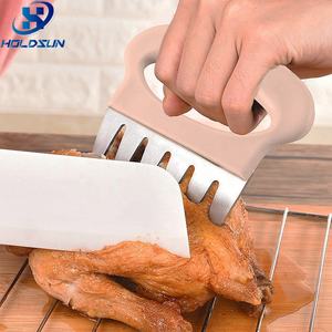 Parrilla divisora <span class=keywords><strong>de</strong></span> carne Manual <span class=keywords><strong>de</strong></span> acero inoxidable multifunción duradera resistente al calor, tenedor <span class=keywords><strong>de</strong></span> pollo para barbacoa al aire libre y Camping - Product Image 3