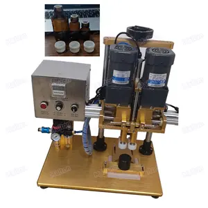 In stock semi automatic sauce plastic bottle cap sealing machines supplier