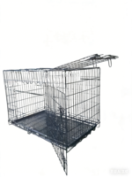 Grille de fond de cage pour chien en fer, vente en gros d'usine, facile à assembler, grand espace, portable, durable, revêtement poudré, taille personnalisée