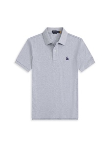 Chemise d'affaires unie pour homme Ralph à manches courtes, respirante, durable, pour l'été, avec col à revers et broderie du logo Little Horse, 100% - Product Image 4