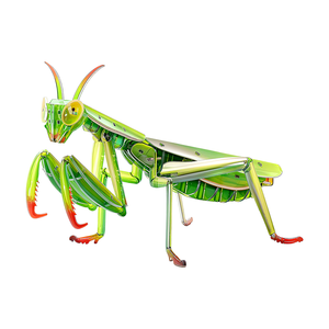 Rompecabezas 3D de Acrílico de la Mantis Religiosa, Kit de Modelo de Insecto Mecánico para Ensamblar, Juguete STEM, Decoración Biológica con Corte Láser Verde - Product Image 1