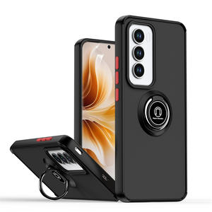 Para Oppo Reno 12 11 10 7 6 Pro / Reno 11 F 8T <span class=keywords><strong>5</strong></span> 4 <span class=keywords><strong>Lite</strong></span> 10 8 Pro + / F19 A1 Pro Matte Armor Cover Stand Hybrid Back Case con anillo - Product Image 1