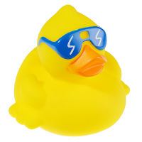 Jouets en caoutchouc en forme de canard qui couinent, personnalisables et écologiques, en vrac – Petites/Moyennes/Grandes tailles, logo imprimé en sérigraphie
