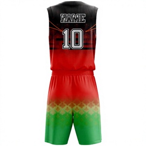 Ensemble d'uniformes de basketball personnalisés résistants au rétrécissement, maillot et short pré-rétrécis, vente en gros - Product Image 2