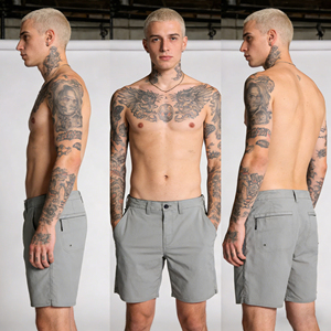 Shorts cargo confortables et extensibles pour hommes, avec poche zippée, séchage rapide, respirants, pour l'entraînement, boardshorts - Product Image 3