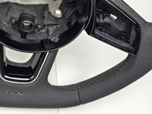 Volante de Cuero Negro Personalizado para <span class=keywords><strong>BMW</strong></span> M2 M3 M4 M5 F10 F20 F22 F30 F32 F36 F80 F82 F83 F90, Accesorios para Automóviles - Product Image 2