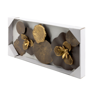 <span class=keywords><strong>Home</strong></span> Studio Decor accessori arte cinese prodotti metallo fiore floreale metallo Wall Art oro - Product Image 5