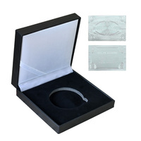 Caja de exhibición de monedas con logotipo personalizado al por mayor, caja de regalo de terciopelo PU de 40 mm para monedas conmemorativas