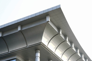 Minimalist Aluminum Alloy <b>Curtain</b> Wall <b>Panel</b> Powder Coated Waterproof Building Exterior Cladding - Product Image 2