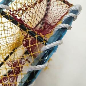 Pièges à crabes en acier à anneau vert <span class=keywords><strong>Cage</strong></span> à homard pour piège de pêche - Product Image 6