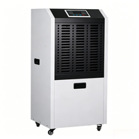 Déshumidificateur industriel de type armoire 90L/J, sécheur d'air commercial sur pied avec système de contrôle d'humidité et panneau numérique