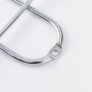 Chrome Metal <b>Wire</b> Ledge <b>Rack</b> With Hooks Multi-purpose Modern <b>Storage</b> Holder For Home & Factory - Product Image 3