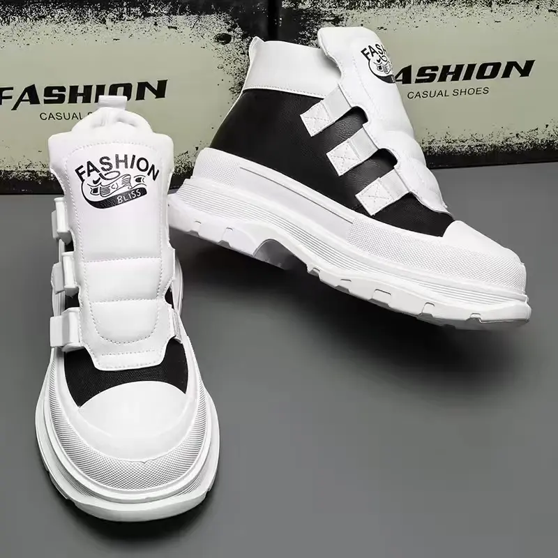 2024 nouvelles chaussures de sport décontractées à semelles épaisses pour hommes en cours d'exécution sprint campus basket-ball chaussures de badminton chaussures de skateboard