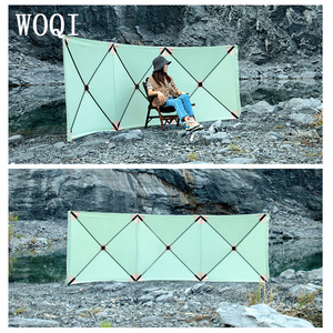Woqi Foldable Waterproof <strong>Beach</strong> Wind Screen Fence Windscreen <strong>Windbreaker</strong> - Product Image 3