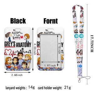 Mode médecin infirmière accessoires lanière avec porte-carte Badge Logo médical imprimé porte-clés cou sangle téléphone lanière - Product Image 2