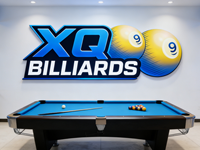 Enseigne lumineuse LED 3D personnalisée, éclairée par l'avant et par l'arrière, double face, pour intérieur, enseigne publicitaire pour restaurant de billard