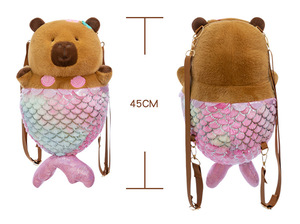 Megan Nuevo Juguete de Peluche de Porpoise sin Aletas, Muñeco de Cobaya Carpibala, Almohada, Cola de Océano, Cobaya Acuática - Product Image 4