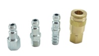 Raccords rapides pneumatiques de type T, norme américaine OEM, robustes, en acier zingué, 200 PSI, pour l'entretien automobile, des camions et des flottes