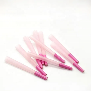 กระดาษมวนบุหรี่แบบกรวยสำเร็จรูปขนาด 109 มม. สีชมพู พร้อมโลโก้บรรจุภัณฑ์ที่ปรับแต่งได้ - Product Image 2