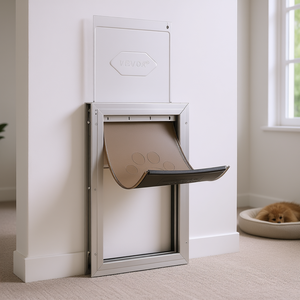 Porta per animali domestici Vevor in alluminio, grande, rettangolare, con chiusura magnetica, per gatti e cani, uso interno - Product Image 2