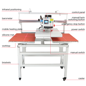 <span class=keywords><strong>Pressa</strong></span> a caldo per stiratura piana <span class=keywords><strong>pressa</strong></span> a doppia stazione pneumatica Termopressa per stampa t-shirt - Product Image 5