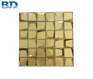 Gạch Gương 3D Tường Vàng Khảm Thủy Tinh - Product Image 1