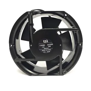 Ventilador de refrigeração axial AC 17050B 15w com rolamento de esferas Ventilador de fluxo axial sem escovas forte e silencioso para PC