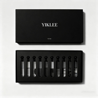 Coffret d'exploration de parfums haut de gamme de 10 flacons, coffret de testeurs de parfums personnalisés, boîte de découverte premium avec couvercle et base pour échantillons de 3 ml/5 ml/10 ml