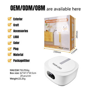 工場用ポータブル電気衣類乾燥機 600w ミニスマートタイマー乾燥機 家庭用UV LEDライトポータブル衣類乾燥機 - Product Image 6