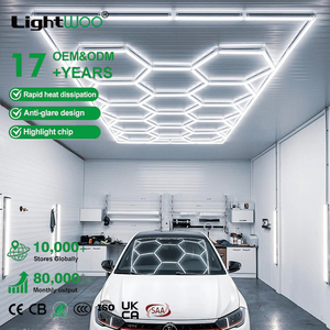 Lámpara de <span class=keywords><strong>Trabajo</strong></span> LED Hexagonal Personalizable para Detallado de Automóviles, AC/DC, Portátil para Garaje o Taller, con Protección IP55, de Plástico - Product Image 1